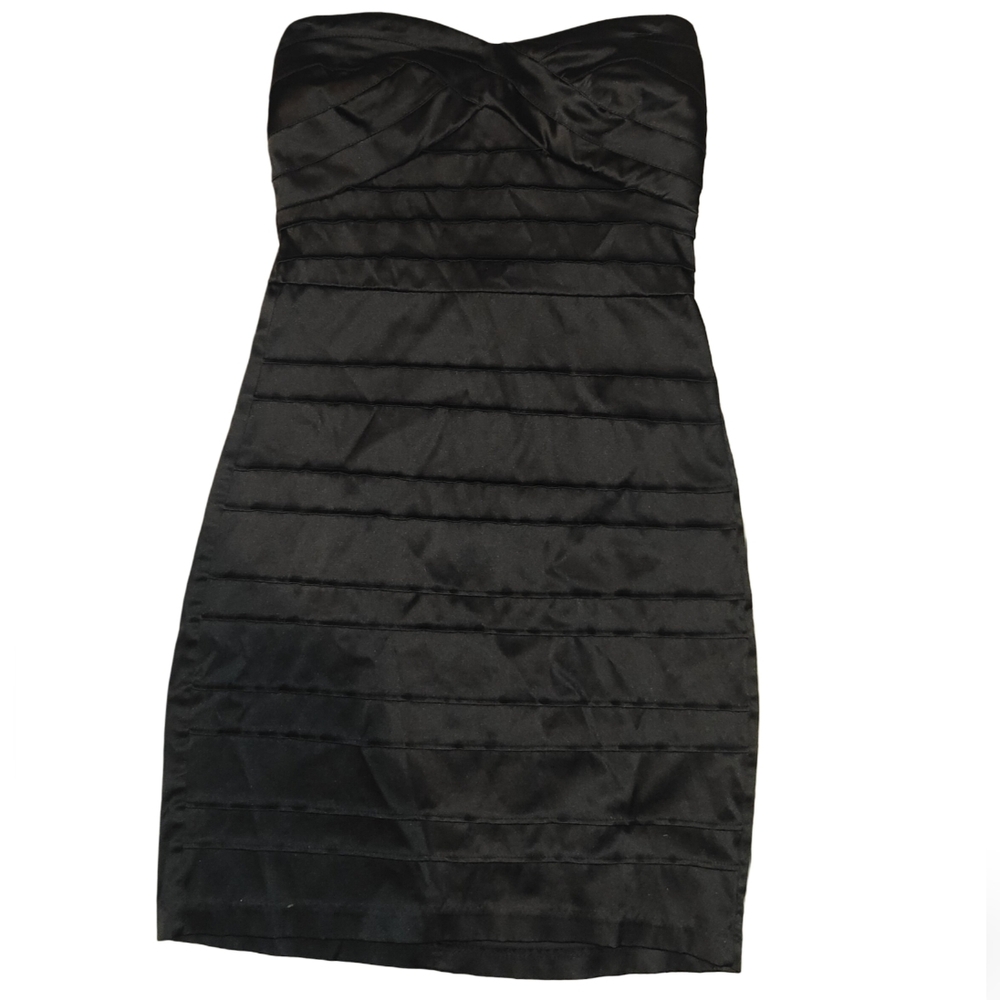 Trixxi Strapless Black Mini Dress